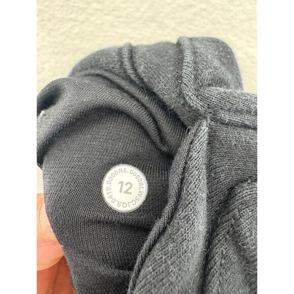 Lululemon Athletica Warm Down Joggers sweatpants Size 12 Faded Black - Picture 5 of 12